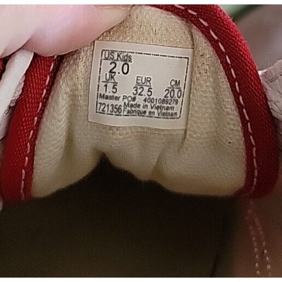 VANS Off the Wall Pre-owned Red Suede Tie Sneakers - sz. 2 - Picture 11 of 11